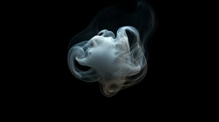 white smoke black backround