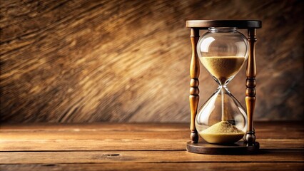 Vintage sand hourglass on background, hourglass, sand, vintage, antique, retro, timer, time, old-fashioned, decoration