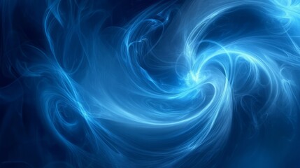 Obraz premium A swirling collection of blue smoke shapes intertwining, set against a dark backdrop