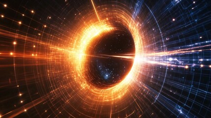 Obraz premium energy that exists even in a vacuum, energy background, illustration of energy