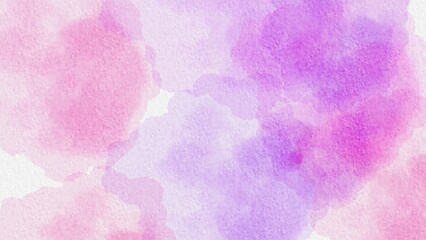 Abstract watercolor pink paper texture background. Pastel color blots background