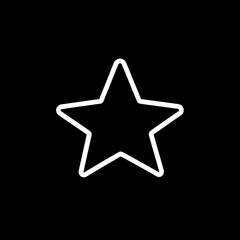 Obraz premium Star icon gleaming amidst stark black background.