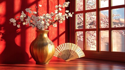 Chinese New Year decorative vase