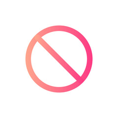 no stopping gradient icon