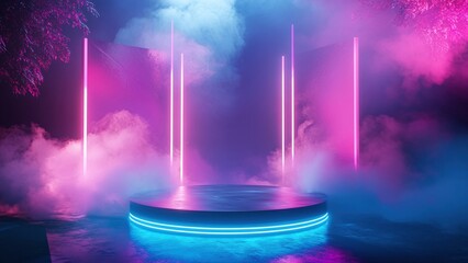 Neon Lighting Technology Booth