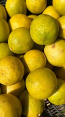 Close-Up of Fresh Yellow Lemons with Vibrant Details