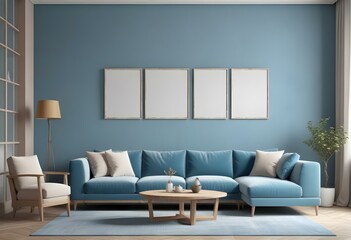 modern living room with sofa