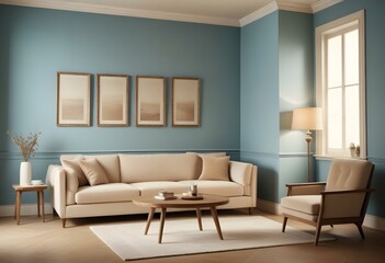 modern living room with sofa