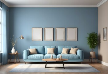 modern living room with sofa