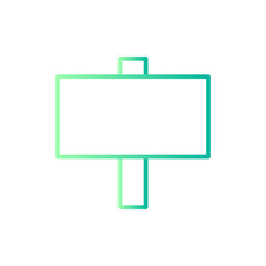 sign gradient icon
