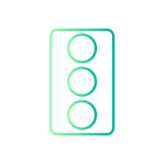traffic lights gradient icon