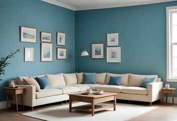 modern living room with sofa