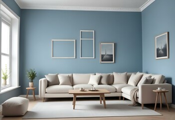 modern living room with sofa