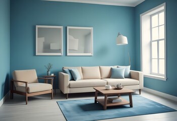 modern living room with sofa