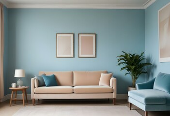 modern living room with sofa