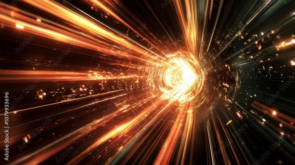 Poster an intricate visualization of glowing data trails and explosive elements, embodying the concept of h