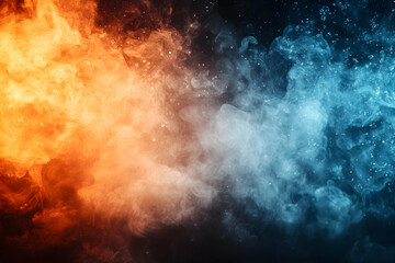 Obraz premium Abstract Background - Fire and Ice Smoke