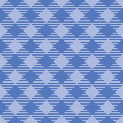 Seamless blue plaid pattern vector
