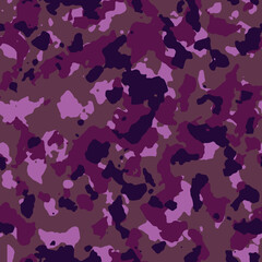 Seamless purple fashion military camouflage pattern vector