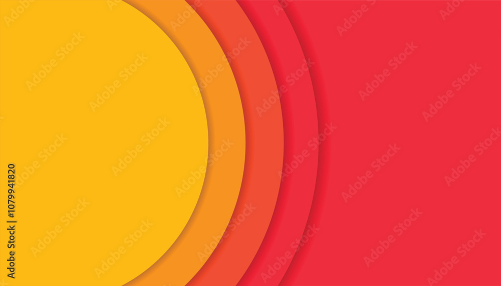 Poster sun orange tone color background. abstract background vector design. banner design. circle shapes or