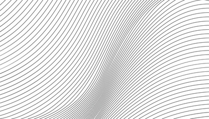 Multiple wavy line. black wavy line seamless pattern. horizontal curved lines monochrome black and white geometric pattern. black waves lines. diagonal wavy line texture