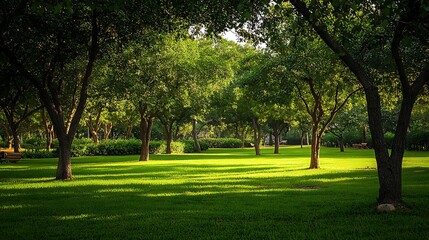 Obraz premium Serene Park Pathway