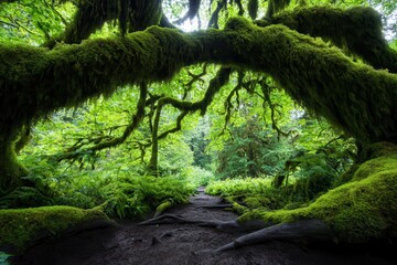 Temperate forest biome with lush greenery, diverse wildlife, and vibrant seasonal changes throughout the year.