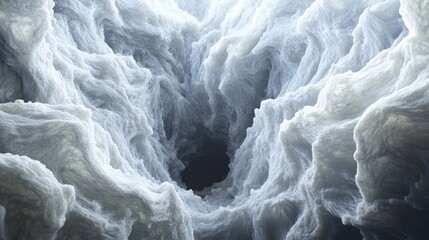 Obraz premium A dense white smoke cloud with soft gradients, isolated beautifully on a black background