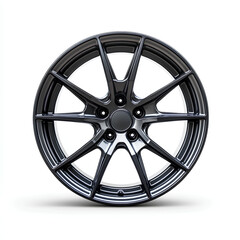 car wheel isolated on white
