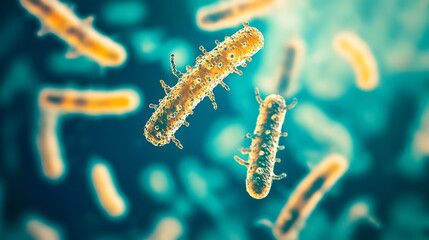 Fototapeta premium Microscopic World of Bacteria