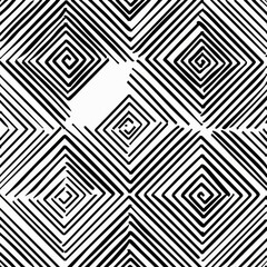 Geometric Pattern of Black and White Lines
