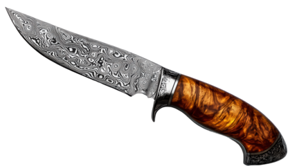 Decorative knife on white background