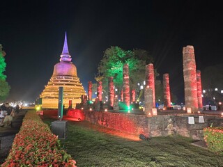 Loy Krathong Festival Sukhothai historical park