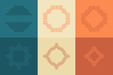 Islamic Stroke Ornament Frame Design