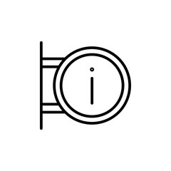 information point line icon