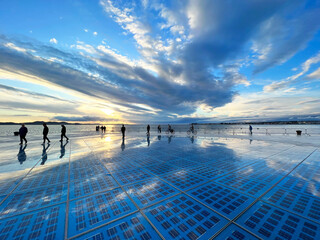 The contemporary installation Greeting to the Sun (Zadar, Croatia) - die moderne Installation der Sonnenguss im Hafen von Zadar (Kroatien) - Moderna instalacija Pozdrav suncu (Zadar, Hrvatska) © Mario