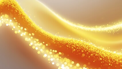 Abstract digital wave background with glowing particles.