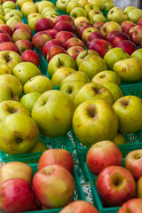 Apples at a farmers market