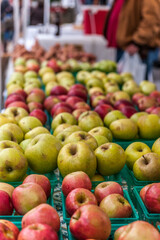 Apples at a farmers market