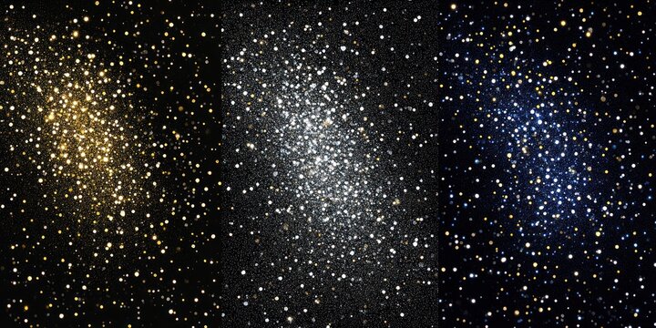 A comparison of three different color channels of the Small Magellanic Cloud, a dwarf galaxy that is a satellite of the Milky Way