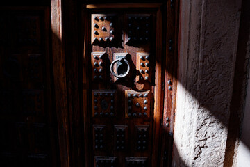 Naklejka premium Detail of a door at Villanueva de los Infantes