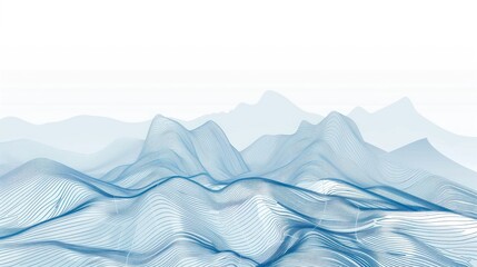 Fototapeta premium Abstract Mountain Range Illustration
