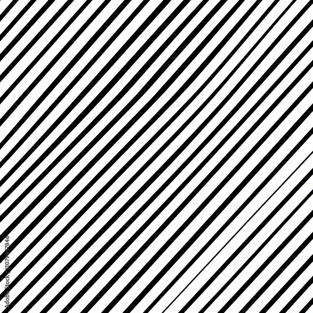 Poster diagonal lines pattern on white background, abstract design with repeating black and white stripes f