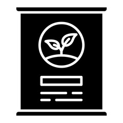 Illustration of Fertilizer Glyph Icon