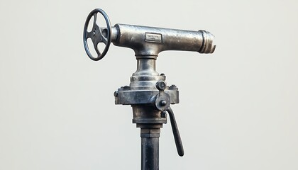 Industrial Valve with Wheel and Lever Handle