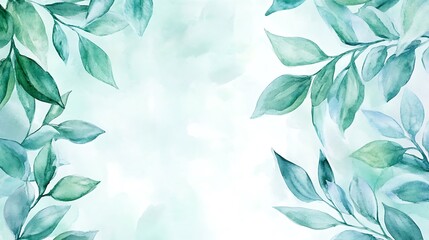 Fototapeta premium Watercolor Floral Background