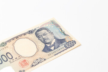 白背景に1000円札