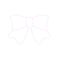 シンプルな波線のリボンアイコン♪PNG