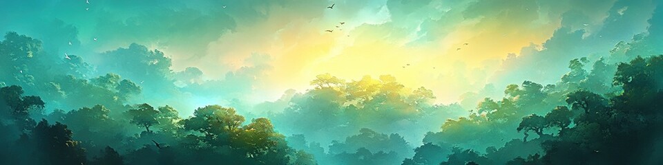 Fototapeta premium Creative Abstract Marketing Background Featuring Chinese Porcelain Painting with Intricate Decals and Scenic Mountain Landscapes. This High-Detail Composition Utilizes 3D Textures Rendered with C4D En