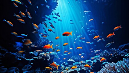 Fototapeta premium fish in aquarium